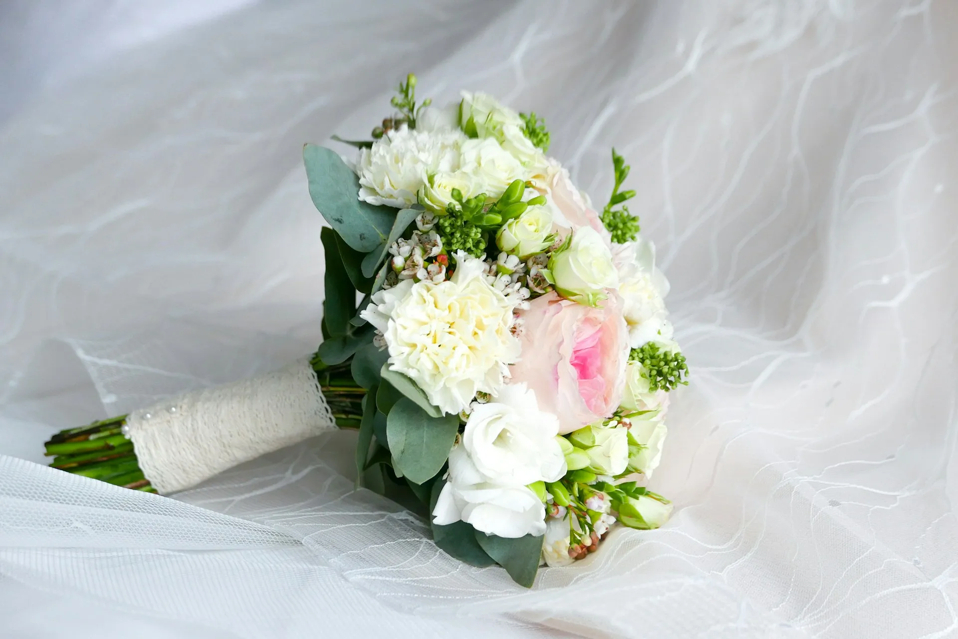 Ramo de novia pastel